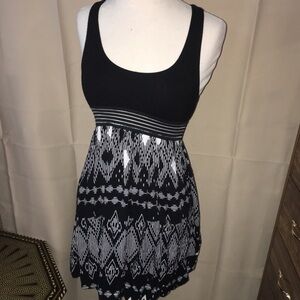 Twenty One Black‎ & White Tribal Print Dress Size Small
